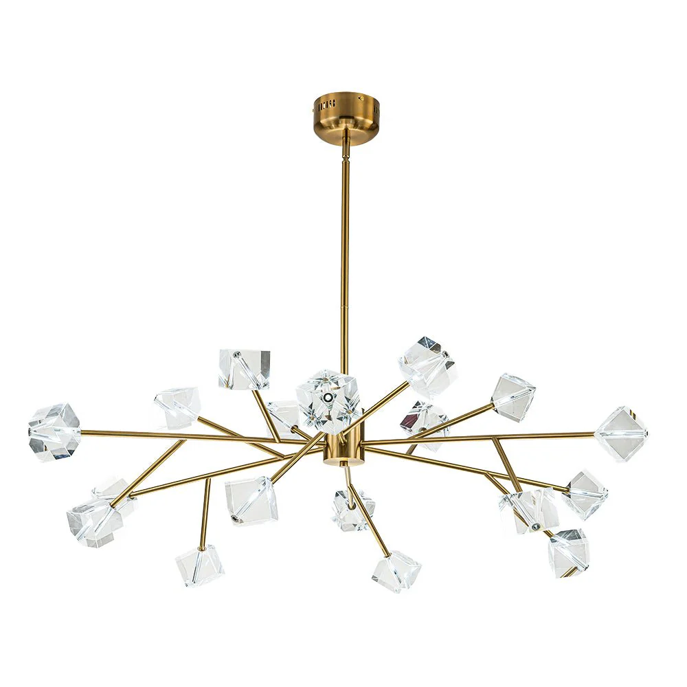 Modern Mid-century Glam Branch Crystal Sputnik Chandelier - Image 7