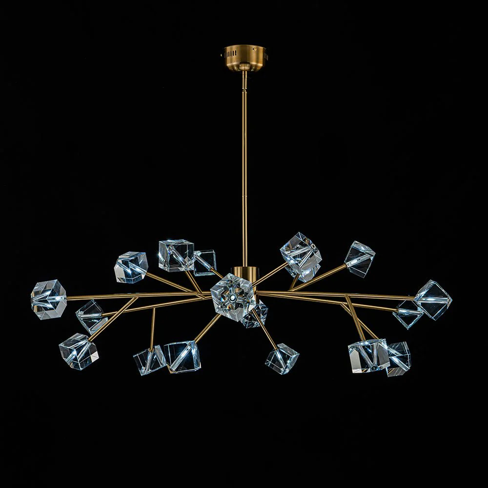 Modern Mid-century Glam Branch Crystal Sputnik Chandelier - Image 9