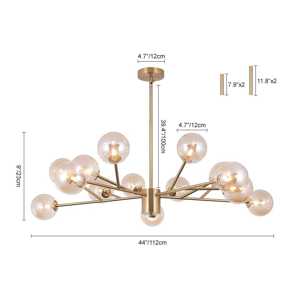 (OpenBox) Modern Sputnik Branching Bubble Chandelier - Image 17