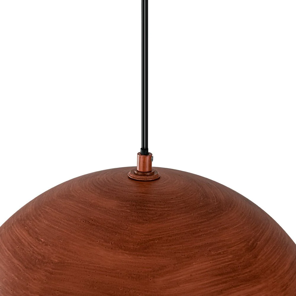 (OpenBox) Oversized Industrial Copper Patina Metal Dome Pendant Light - Image 20