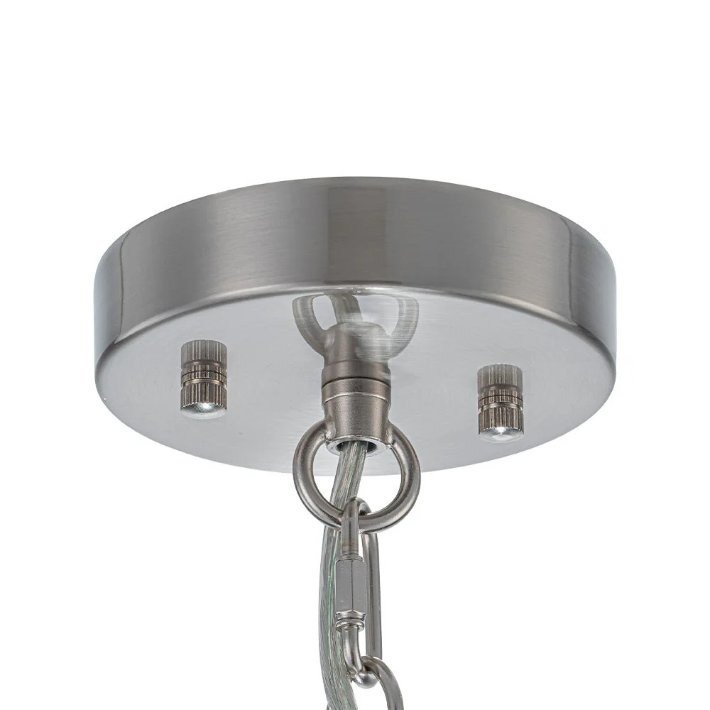 Tiered Hammered Water Glass Round Semi Flush Mount - Image 43
