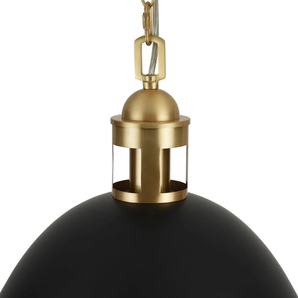 (OpenBox) Vintage Luxe Farmhouse Large Iron Bell Pendant Light - Image 13