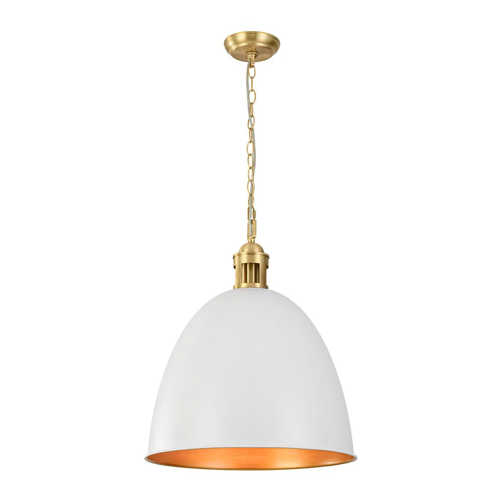 (OpenBox) Vintage Luxe Farmhouse Large Iron Bell Pendant Light - Image 15