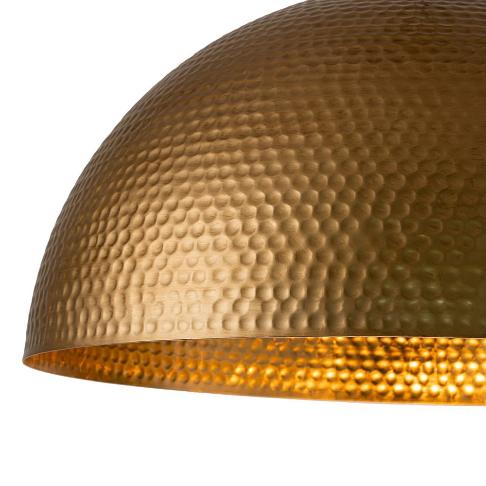(OpenBox) Vintage Luxe Oversized Hammered Dome Pendant - Image 19