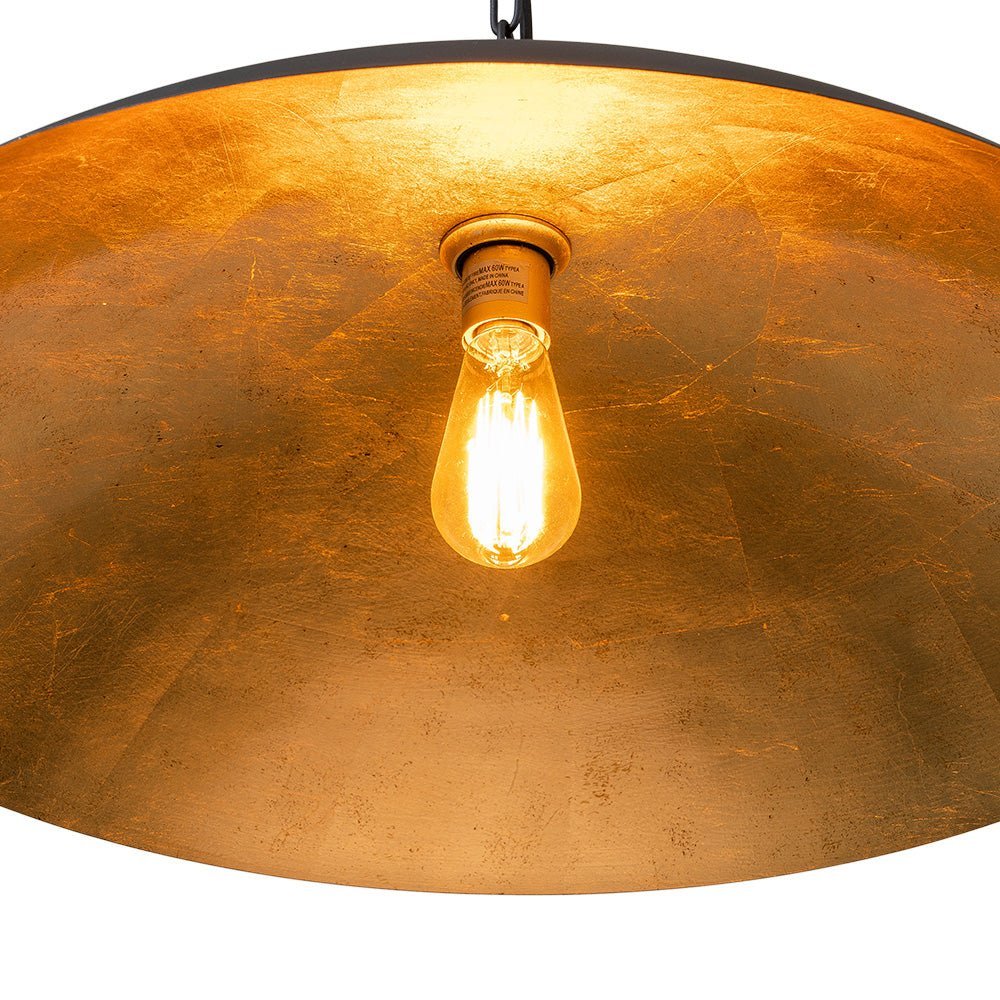 (OpenBox) Vintage Oversized Flat Dome Metal Pendant Light - Image 18