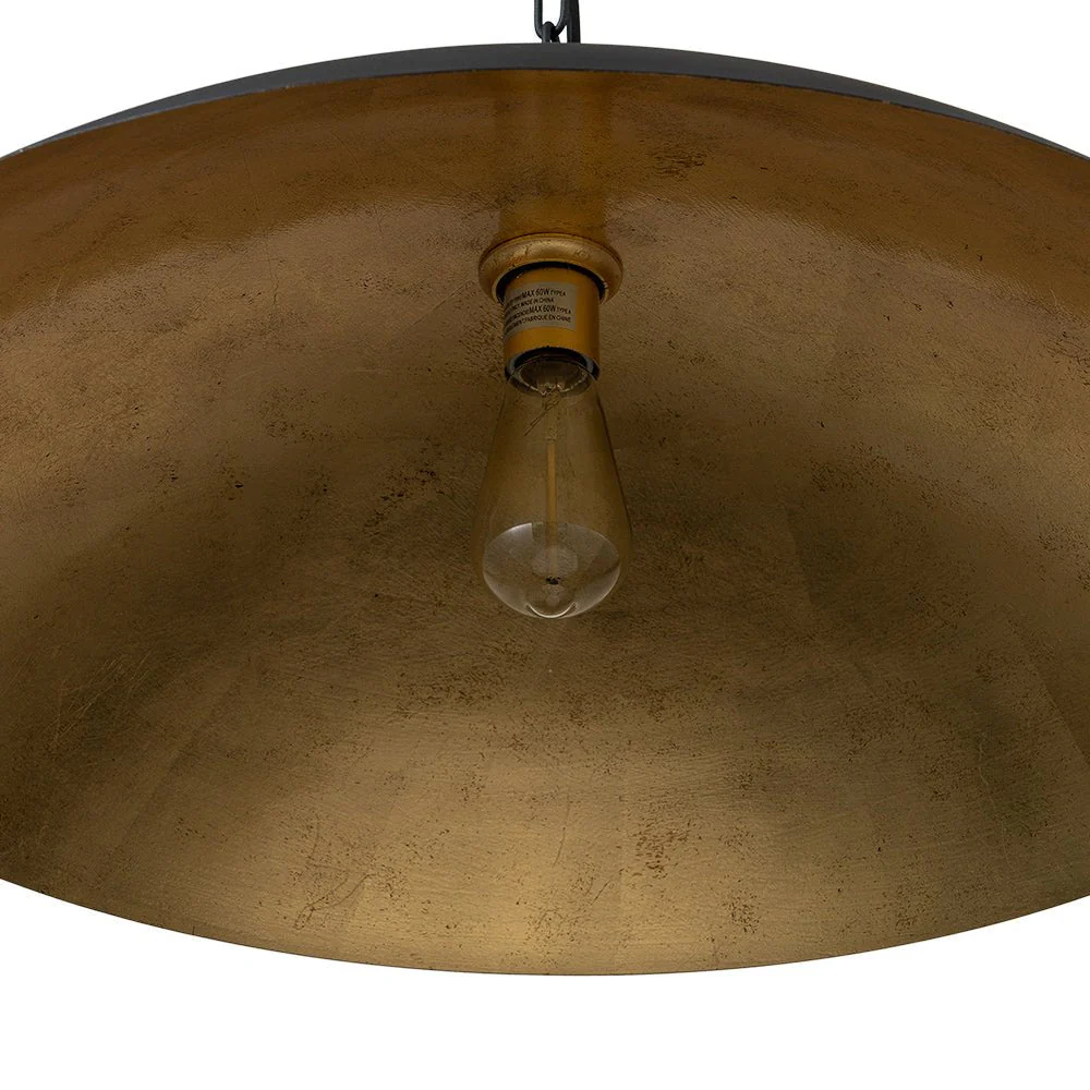 (OpenBox) Vintage Oversized Flat Dome Metal Pendant Light - Image 19