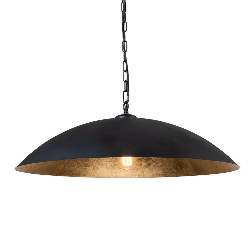 (OpenBox) Vintage Oversized Flat Dome Metal Pendant Light - Image 8