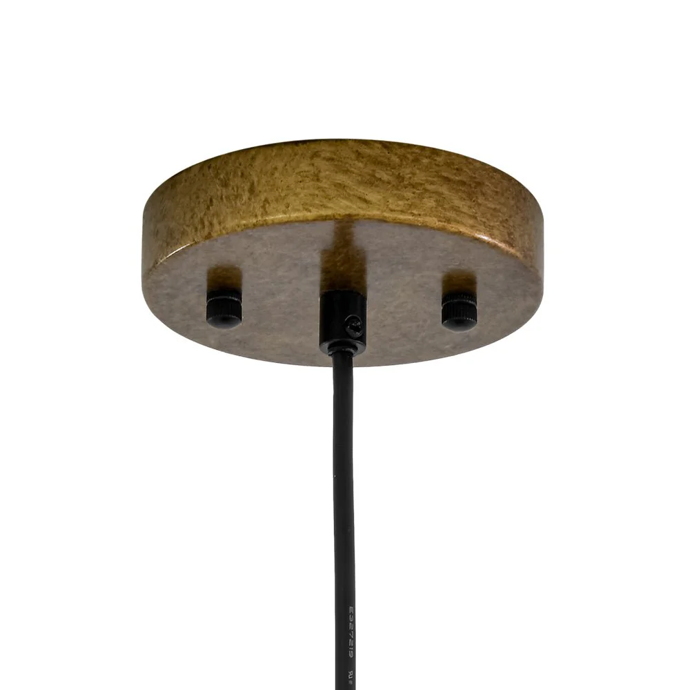 Oversized Antique Dark Rust Iron Dome Pendant Light - Image 44