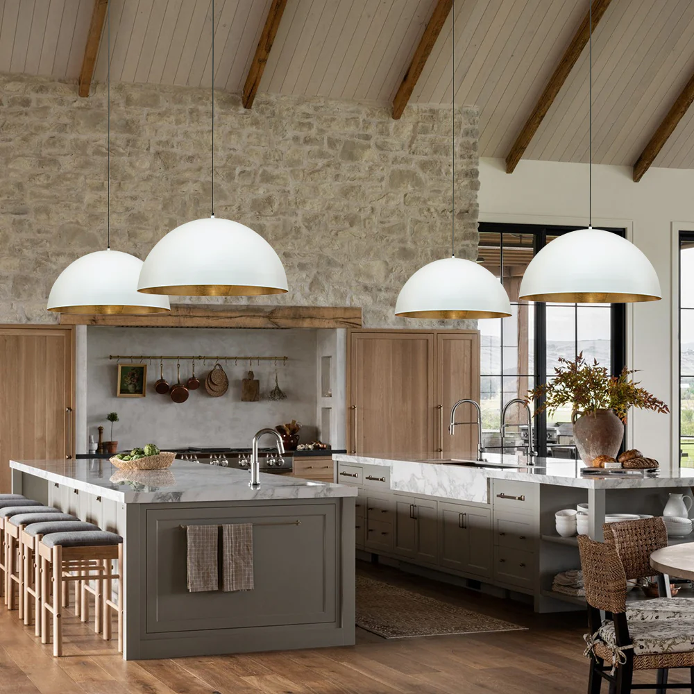 Oversized Metal Dome Pendant Light - Image 12
