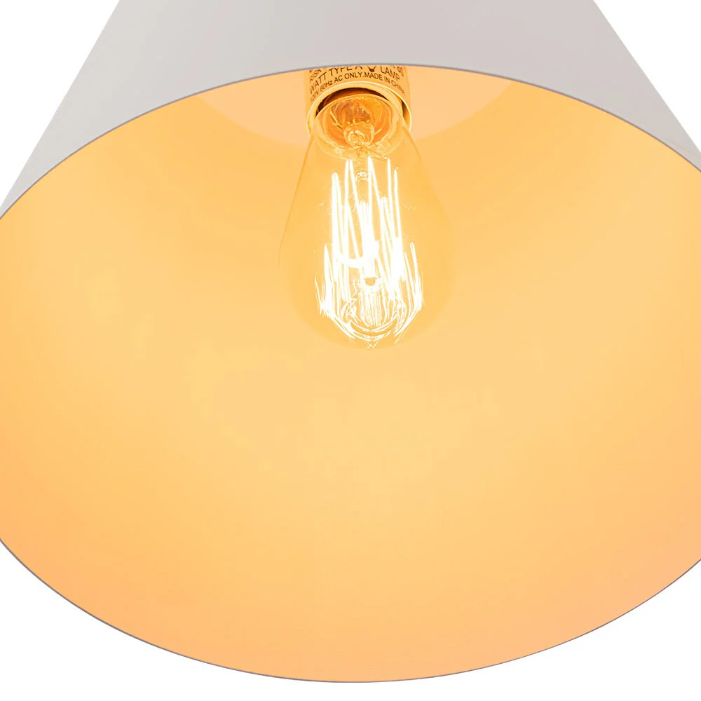 Scandinavian 1-Light Geometric White Kitchen Pendant Light - Image 21