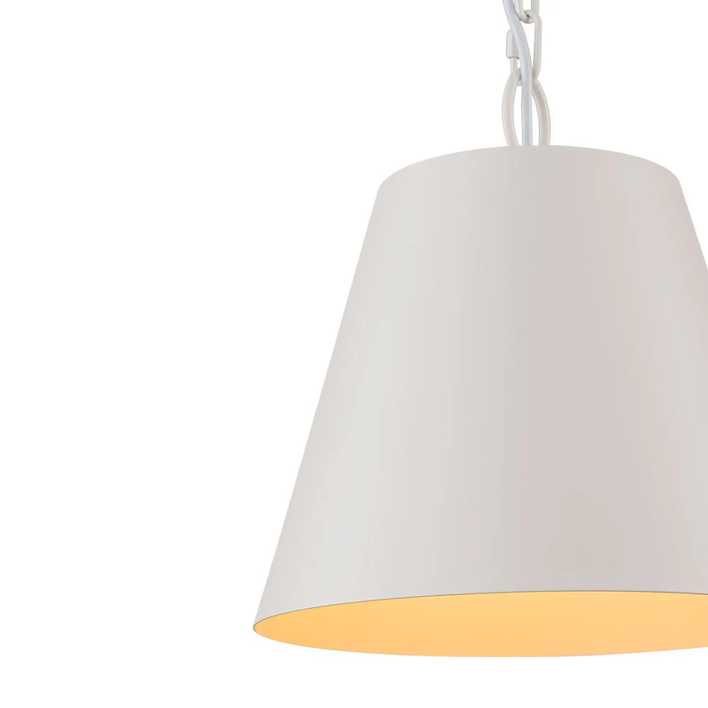 Scandinavian 1-Light Geometric White Kitchen Pendant Light - Image 25