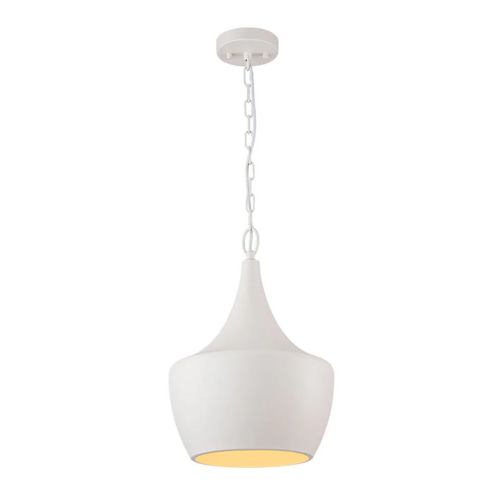 Scandinavian 1-Light Geometric White Kitchen Pendant Light - Image 28