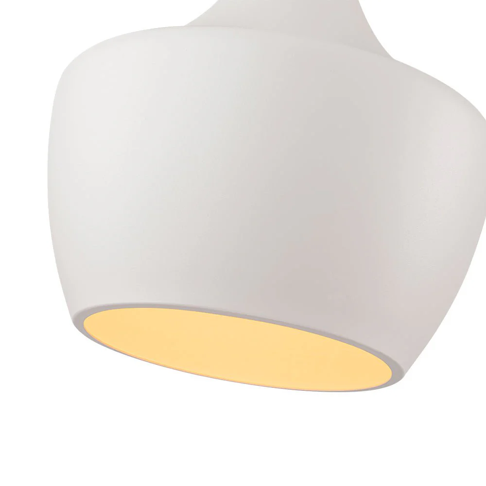 Scandinavian 1-Light Geometric White Kitchen Pendant Light - Image 33