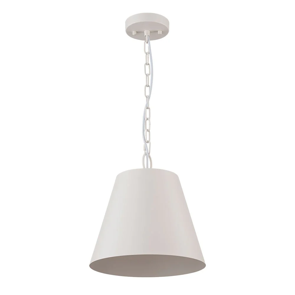 Scandinavian 1-Light Geometric White Kitchen Pendant Light - Image 7