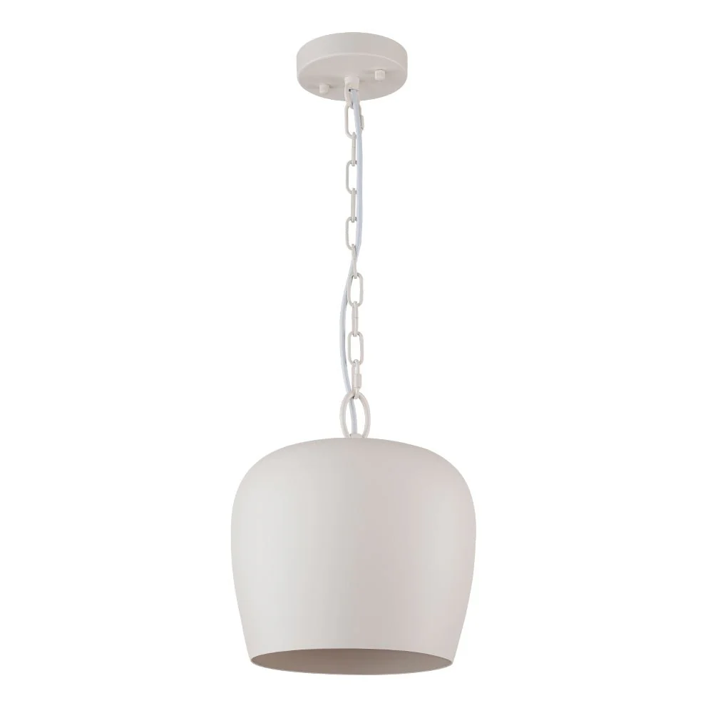 Scandinavian 1-Light Geometric White Kitchen Pendant Light - Image 8