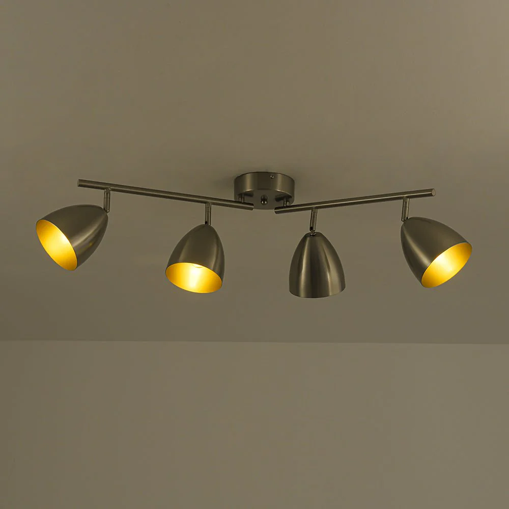 Scandinavian 4-Light Adjustable Spotlight Island Linear Track Light - Image 12