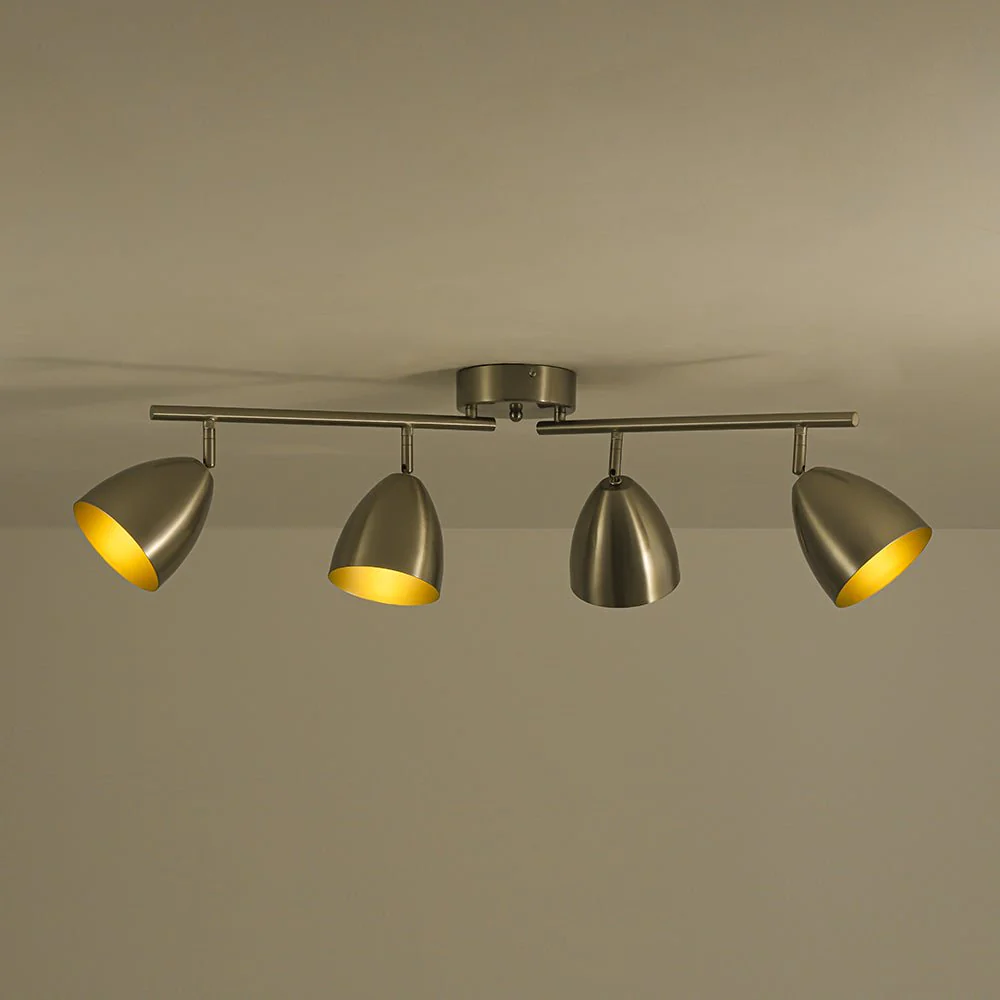 Scandinavian 4-Light Adjustable Spotlight Island Linear Track Light - Image 13