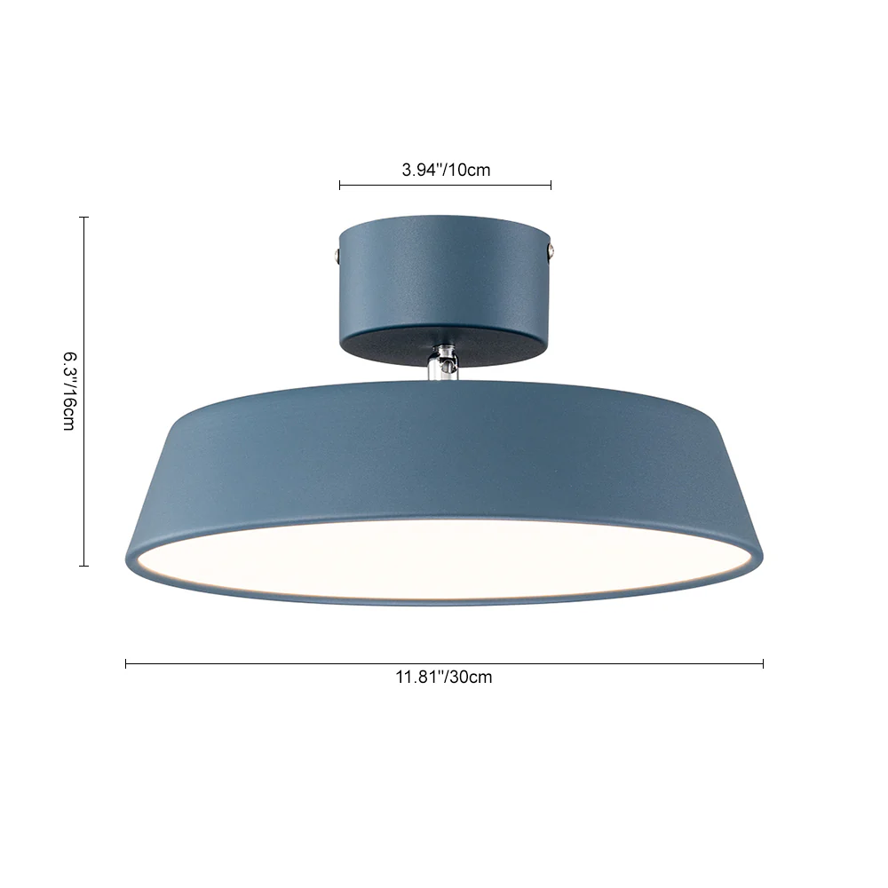 Scandinavian LED Semi Flush Ceiling Light - Image 13