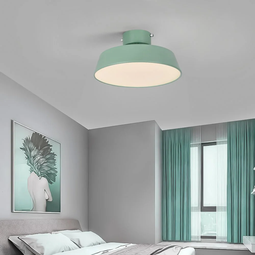 Scandinavian LED Semi Flush Ceiling Light - Image 3