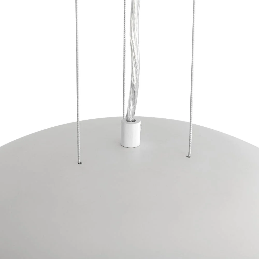 Scandinavian Oversized Iron White Bell Dome Pendant Light - Image 10