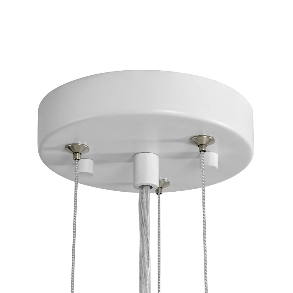 Scandinavian Oversized Iron White Bell Dome Pendant Light - Image 11