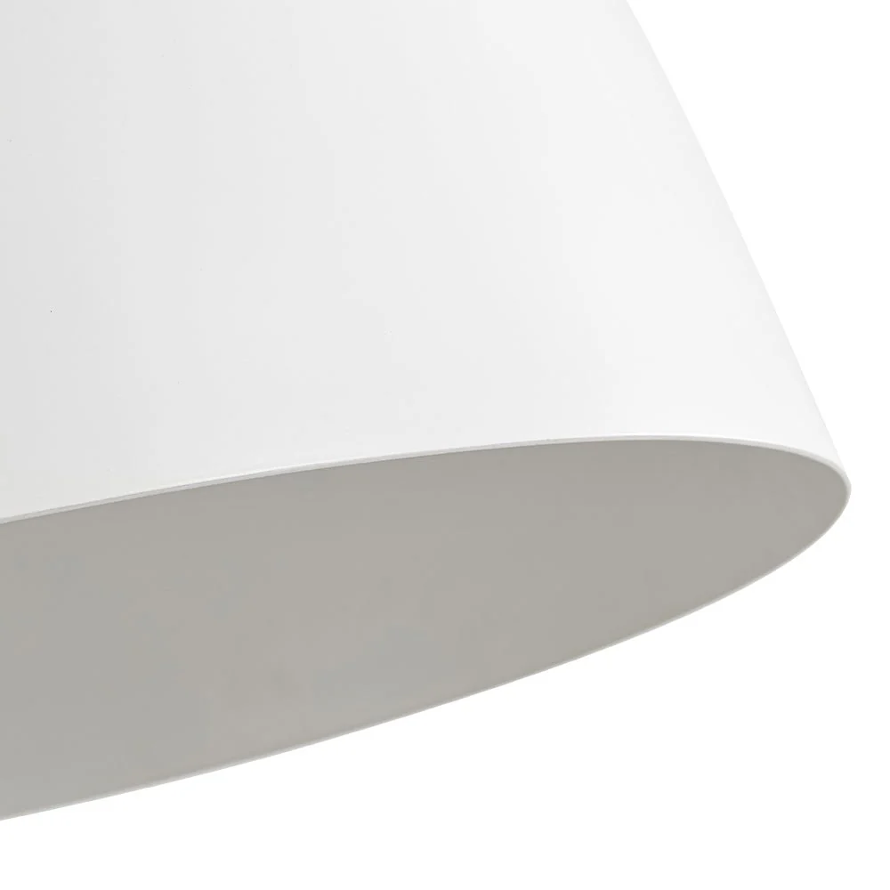 Scandinavian Oversized Iron White Bell Dome Pendant Light - Image 8