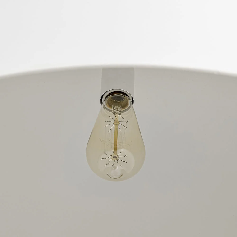 Scandinavian Oversized Iron White Bell Dome Pendant Light - Image 9