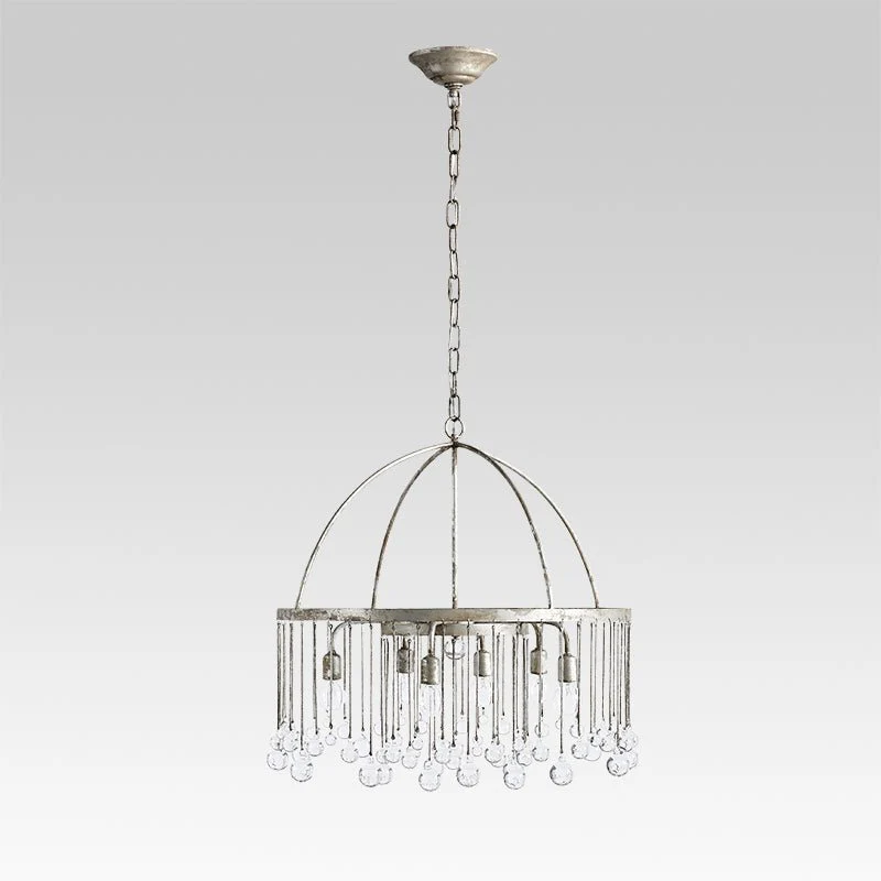 Shabby Chic Crystal Raindrop Chandelier - Image 5