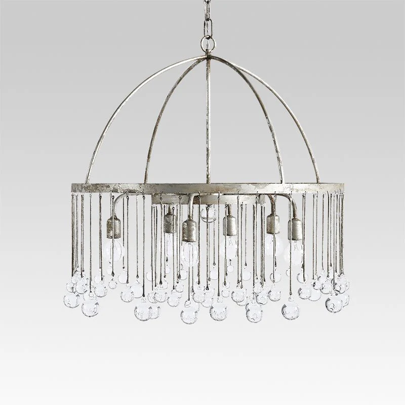 Shabby Chic Crystal Raindrop Chandelier - Image 6