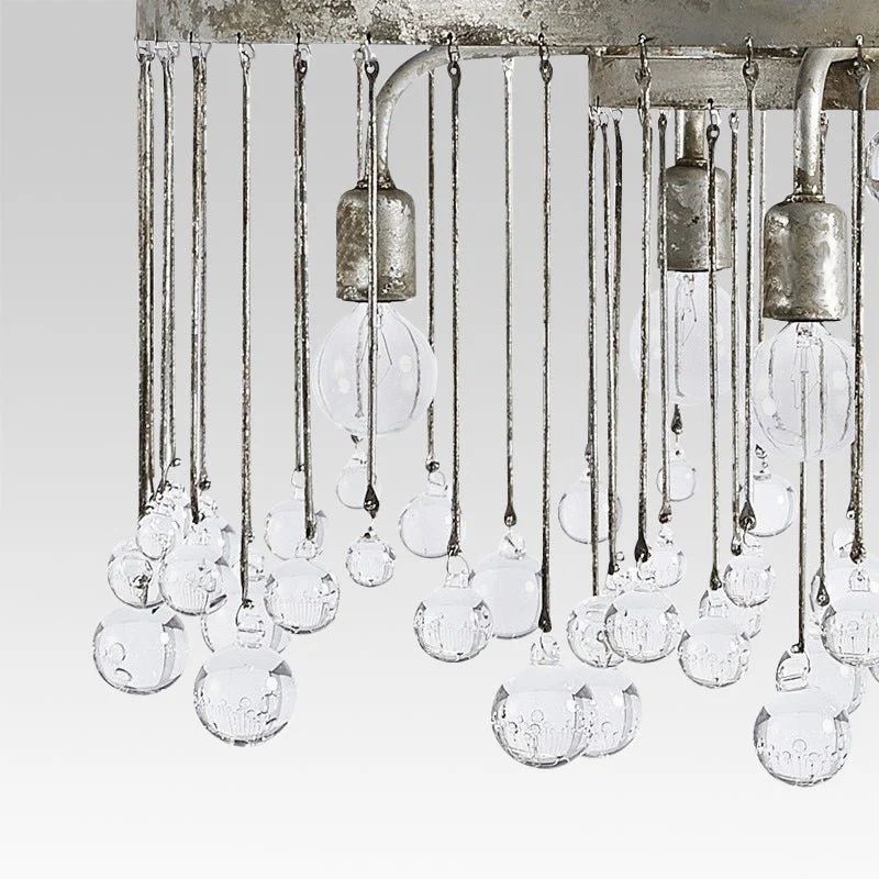 Shabby Chic Crystal Raindrop Chandelier - Image 7
