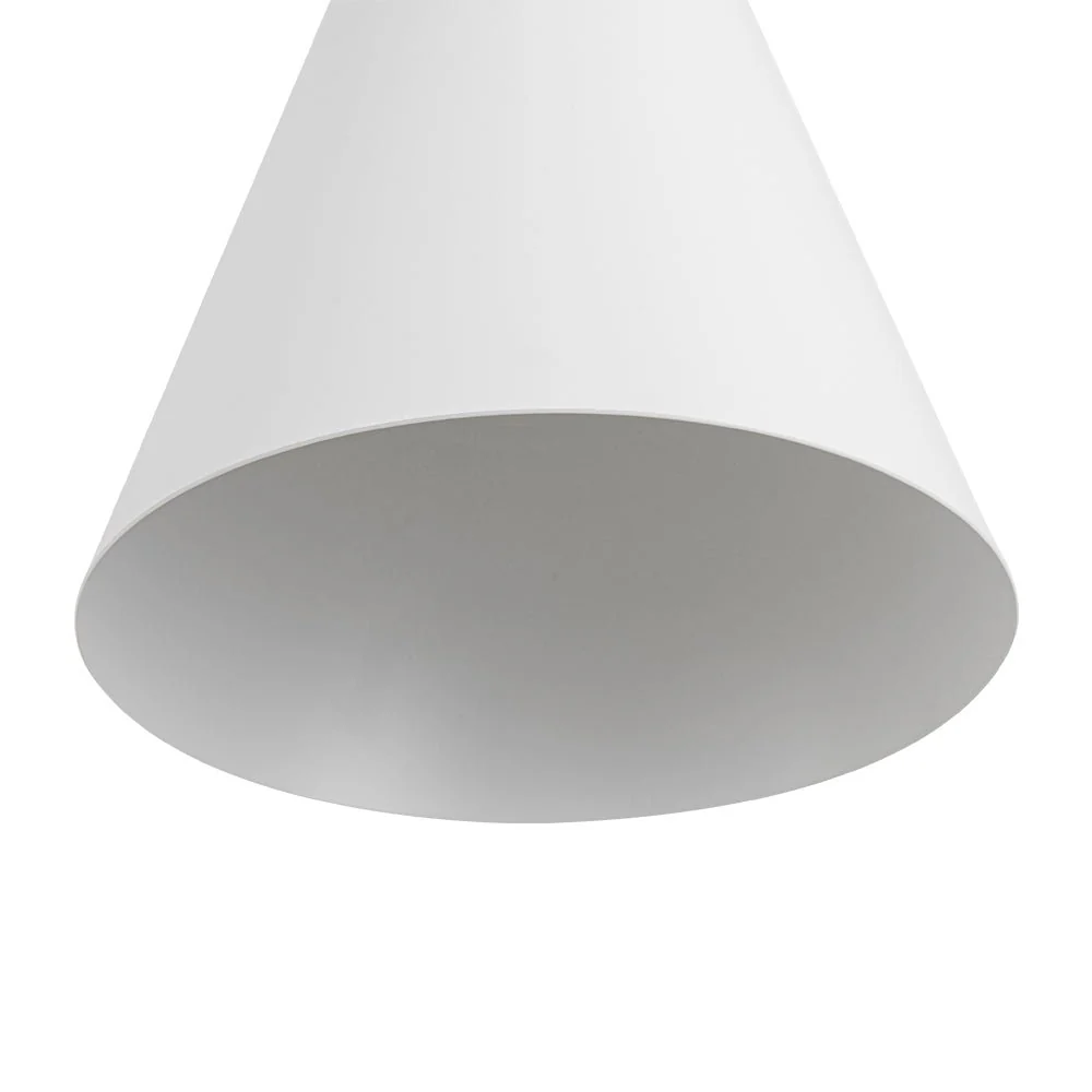 Shaker 1-Light Brass White Iron Conical Kitchen Pendant - Image 10