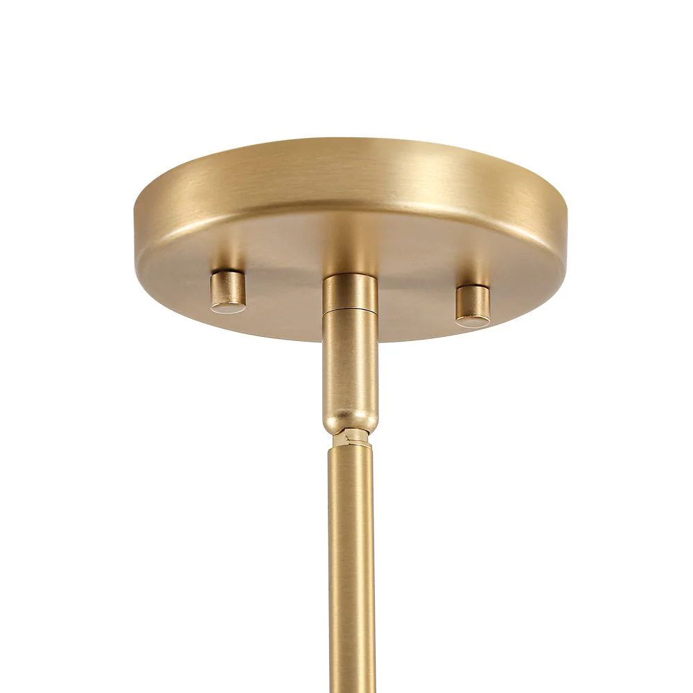 Shine Opal Glass Globe Linear Branch Island Chandelier - Image 8