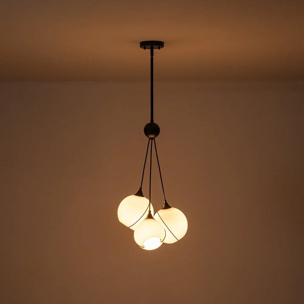Statement Shine Opal Glass Globe Cluster Chandelier - Image 13