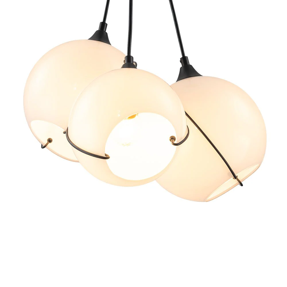 Statement Shine Opal Glass Globe Cluster Chandelier - Image 15