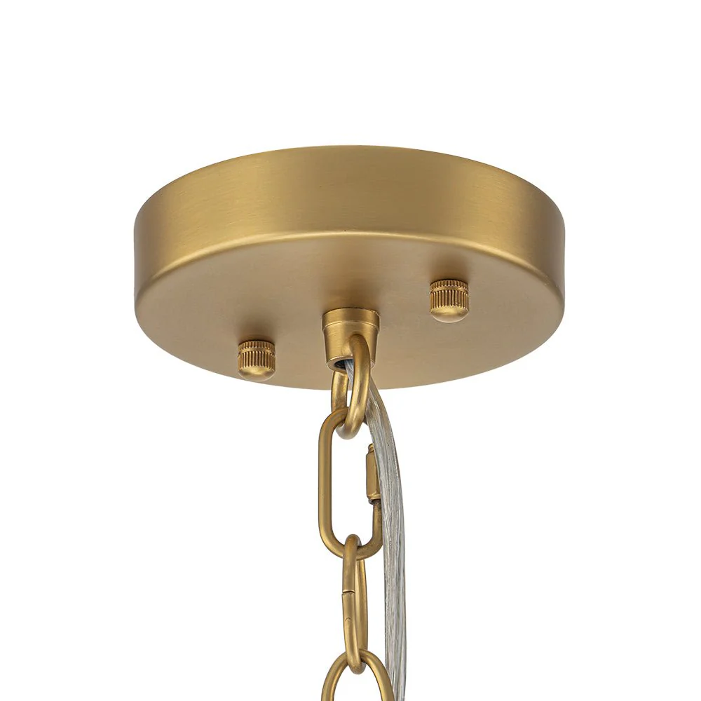Tiered Hammered Water Glass Round Semi Flush Mount - Image 23