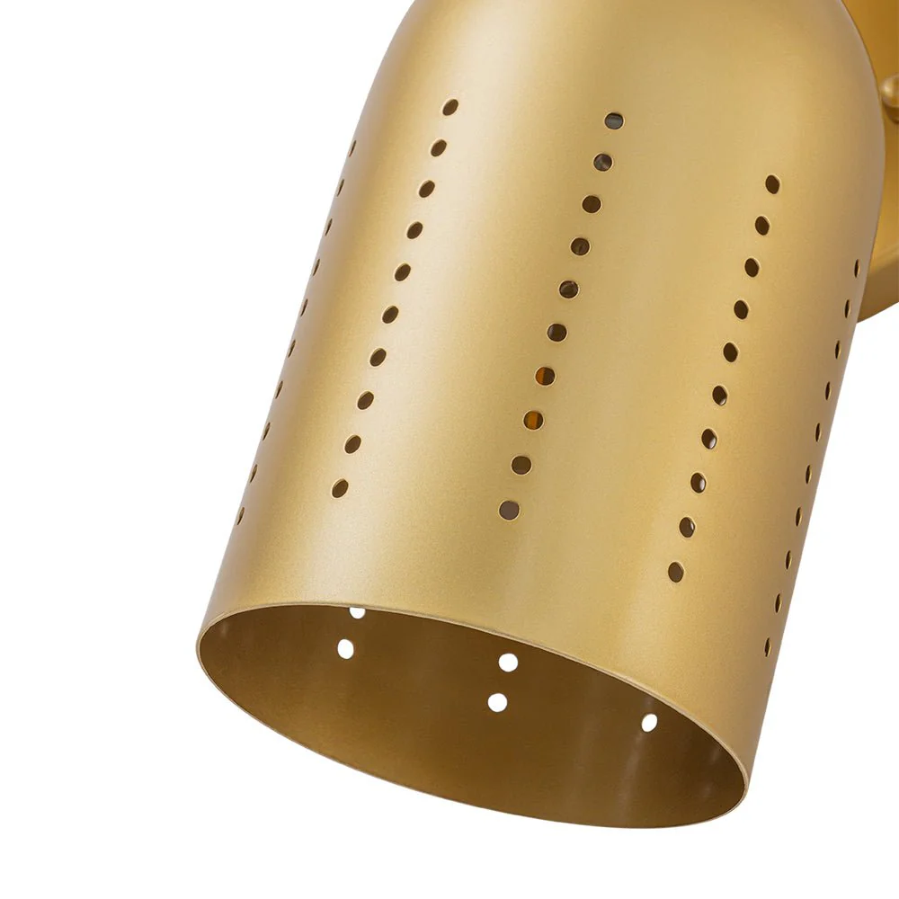 Tulip 2-Light Brass Up Down Hourglass Vanity Wall Sconce - Image 13