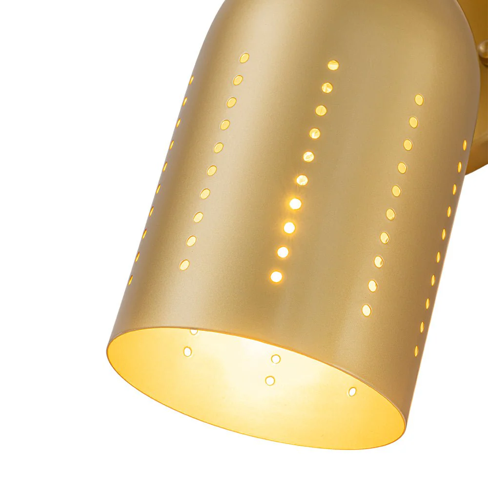 Tulip 2-Light Brass Up Down Hourglass Vanity Wall Sconce - Image 14