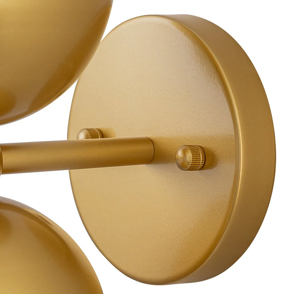 Tulip 2-Light Brass Up Down Hourglass Vanity Wall Sconce - Image 15