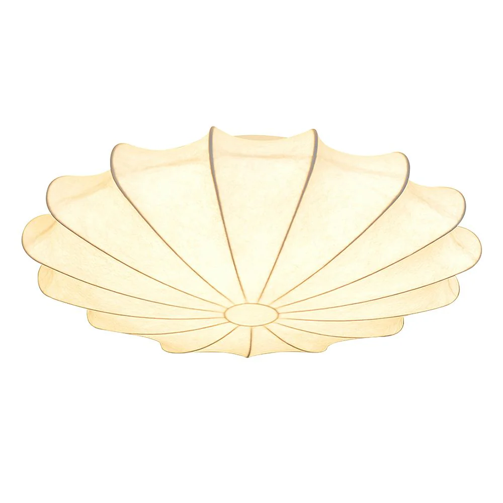 Mid-Century Modern White Flush Mount Light - Image 11