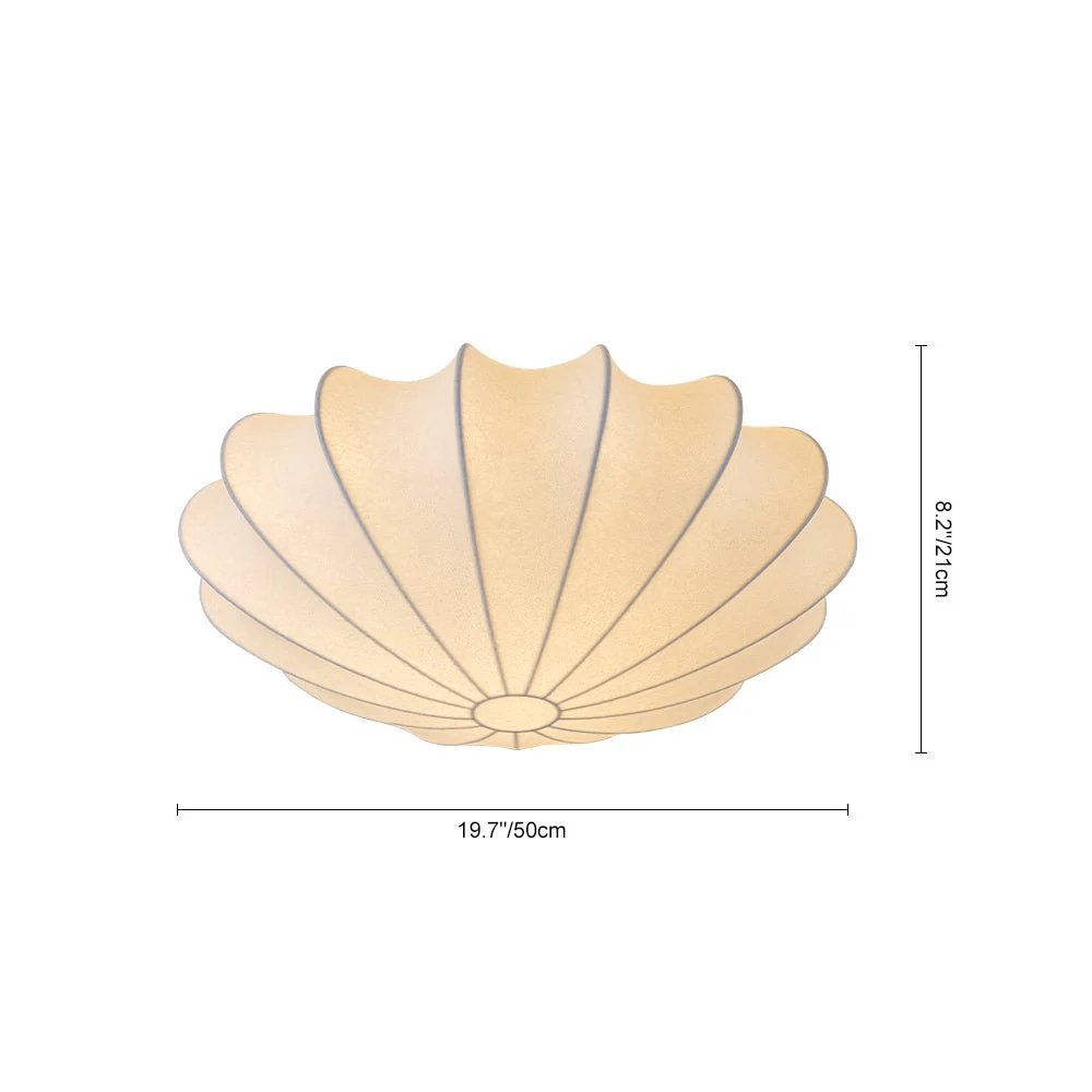 Mid-Century Modern White Flush Mount Light - Image 19