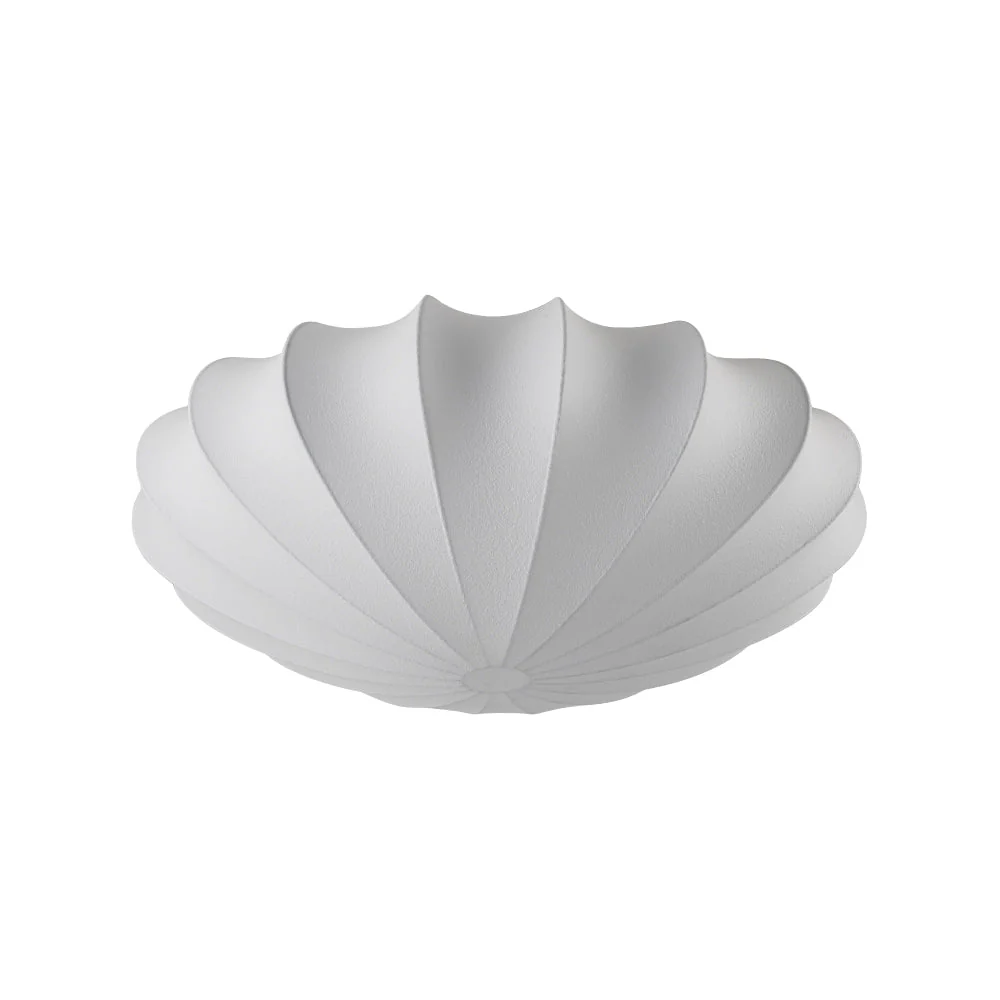 Mid-Century Modern White Flush Mount Light - Image 24