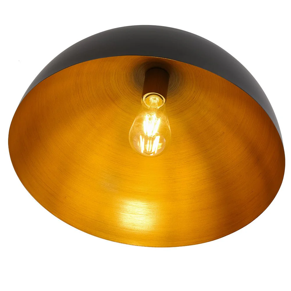 Vintage Farmhouse 1-Light Iron Dome Flush Mount Light - Image 10