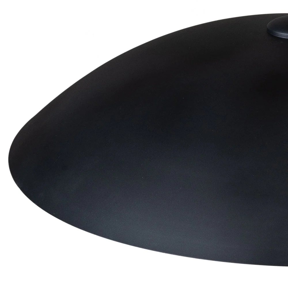 Vintage Oversized Flat Dome Metal Pendant Light - Image 21