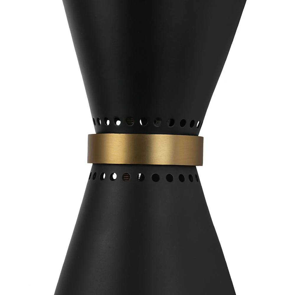 Vintage Up Down Hourglass Flush Mount Wall Light - Image 10