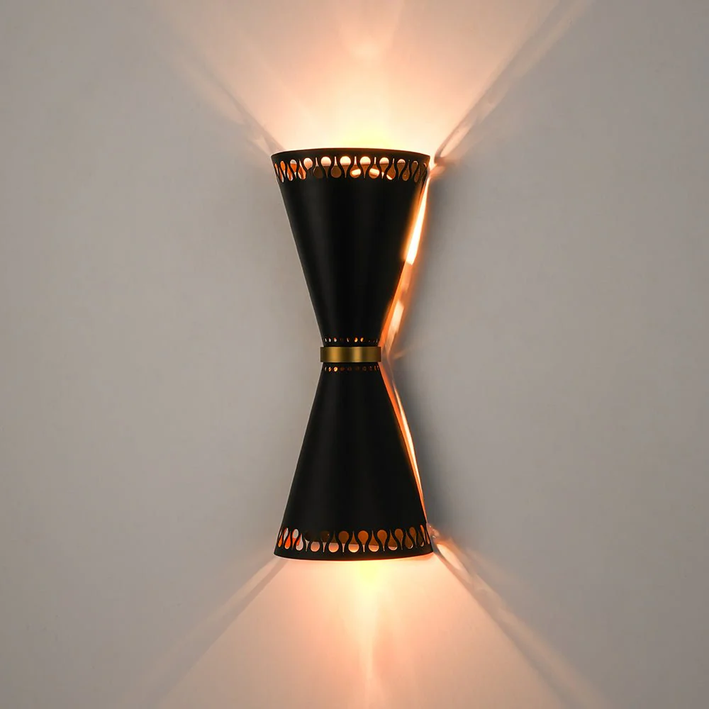 Vintage Up Down Hourglass Flush Mount Wall Light - Image 14