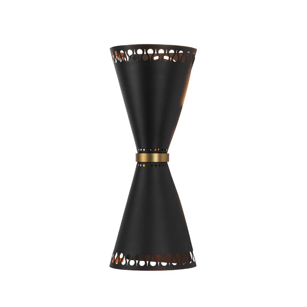 Vintage Up Down Hourglass Flush Mount Wall Light - Image 5