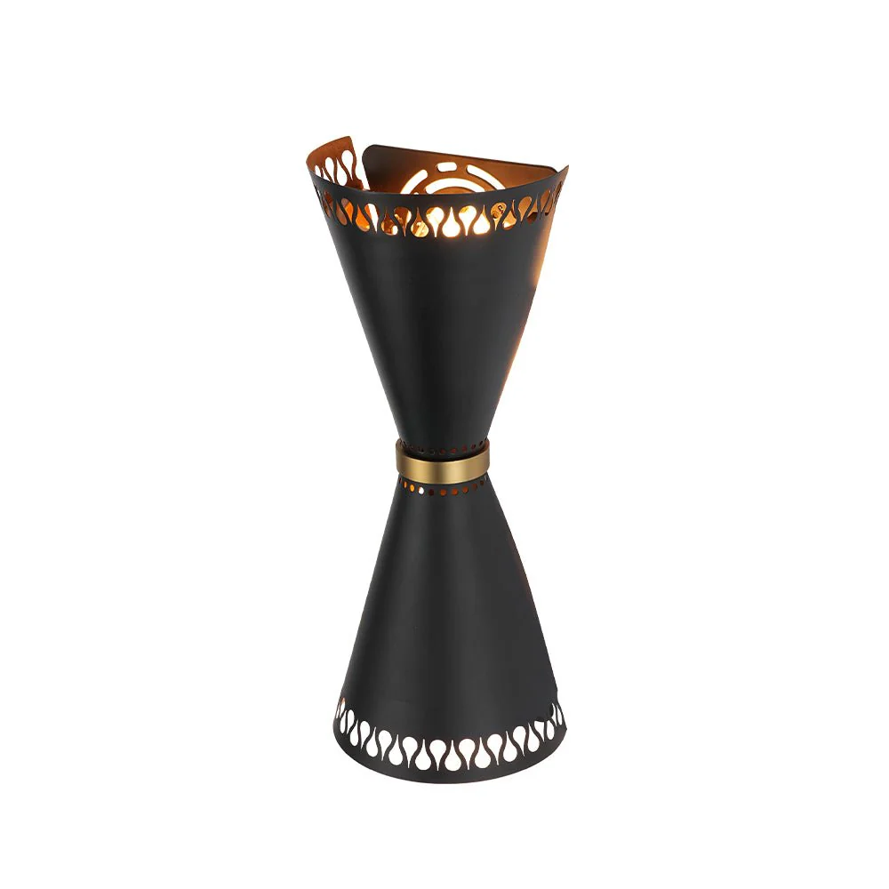 Vintage Up Down Hourglass Flush Mount Wall Light - Image 7