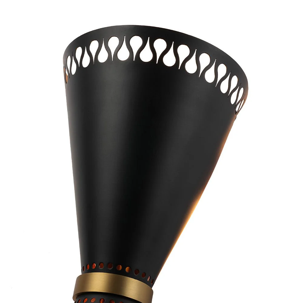 Vintage Up Down Hourglass Flush Mount Wall Light - Image 8