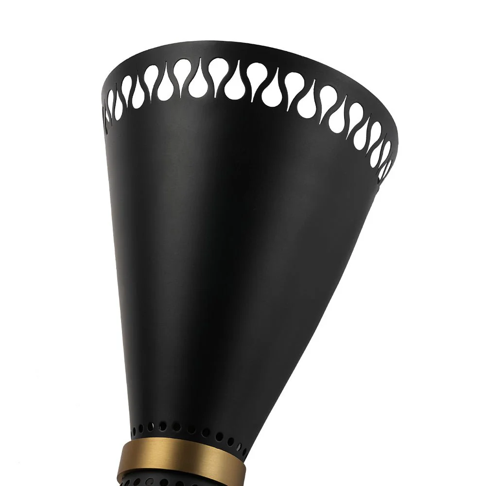 Vintage Up Down Hourglass Flush Mount Wall Light - Image 9