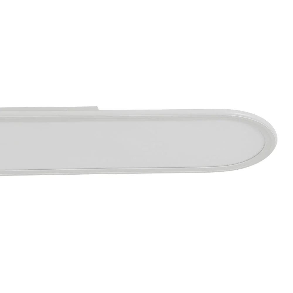 White Long Oval Warm Dimmable LED Semi Flush Mount - Image 16
